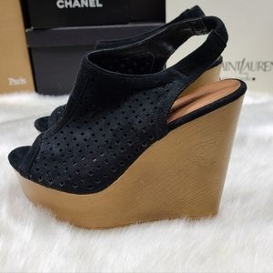 Cato Peep-toe Platform Wedge Shoes